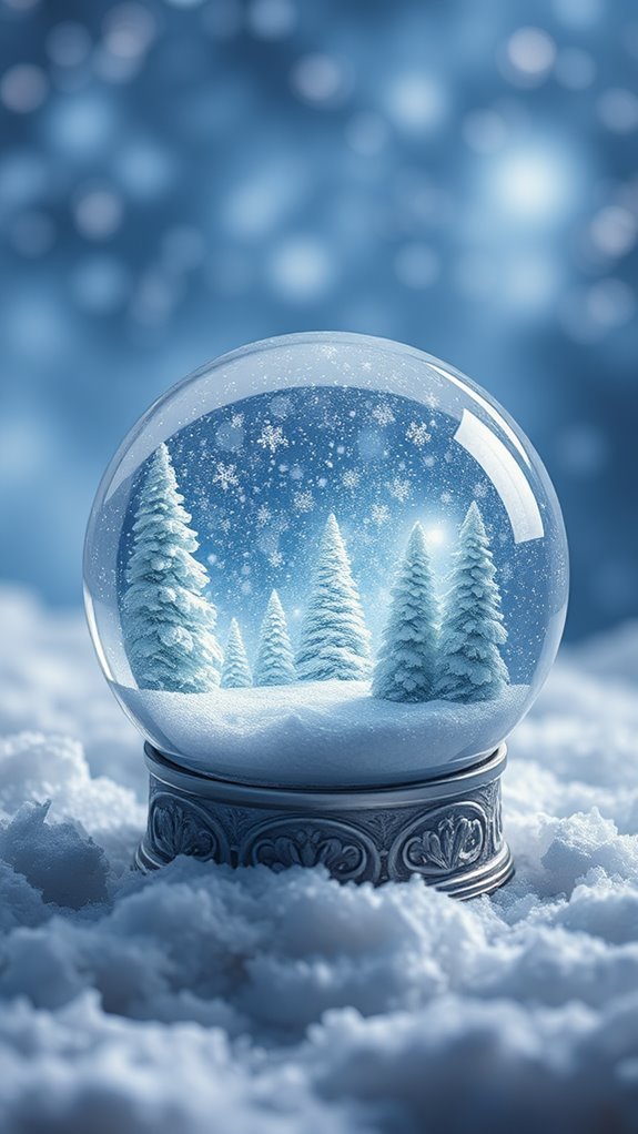 Charming Winter Themed Collectibles Phone Wallpaper