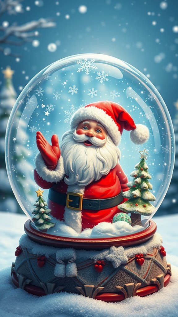 Creative Santa Claus Illustrations Phone Wallpaper