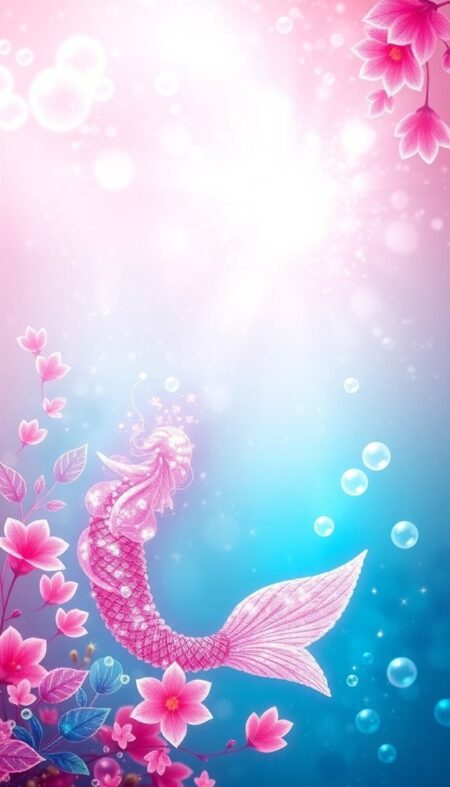 Pink Mermaid Phone Wallpaper Designs for a Dreamy Touch