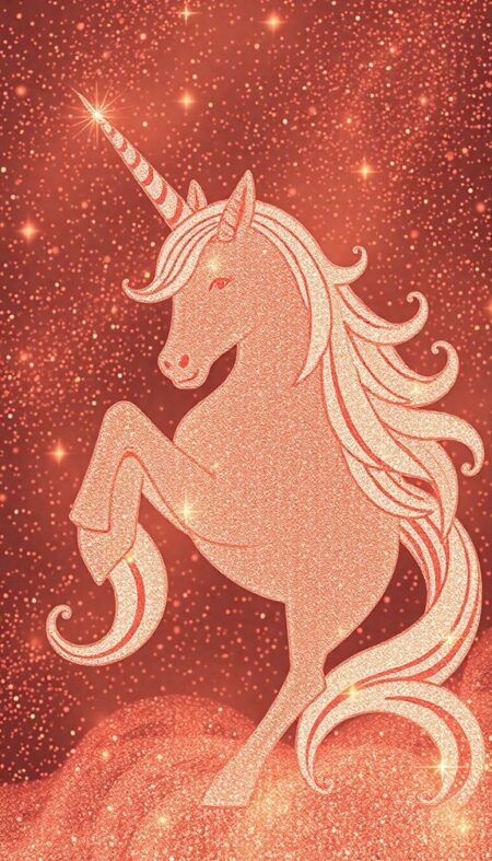 Rose Gold Unicorn Phone Wallpaper Ideas for Elegance