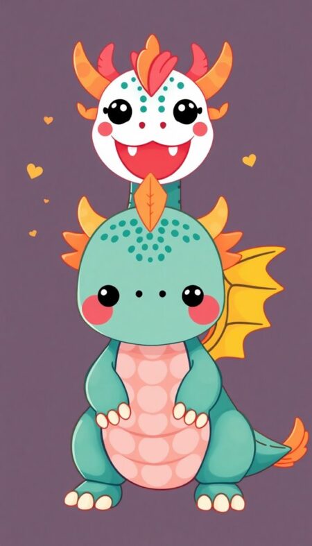 Kawaii Dragon Phone Wallpaper Ideas for a Cute Touch