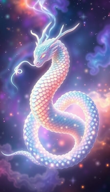 Ethereal Hydra Serpentine Majesty Phone Wallpaper