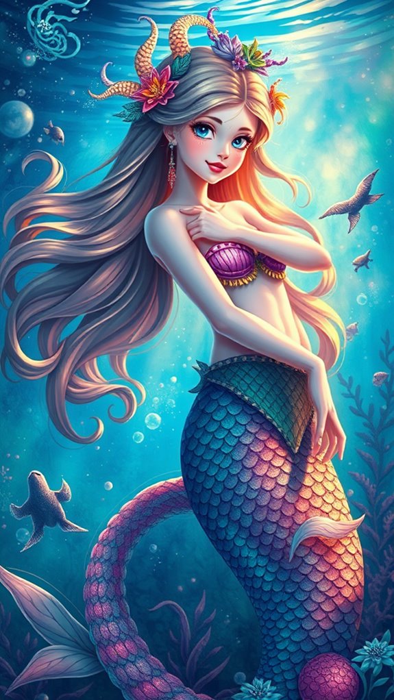 Vibrant Underwater Fantasy Art Phone Wallpaper