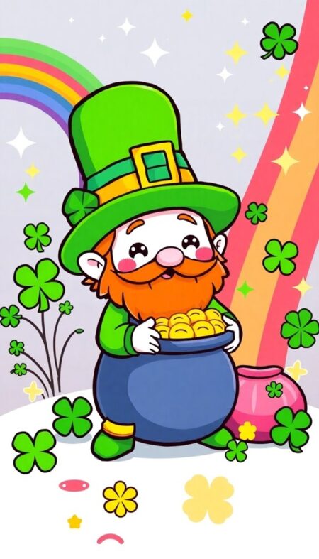 Kawaii Leprechaun Phone Wallpaper Picks