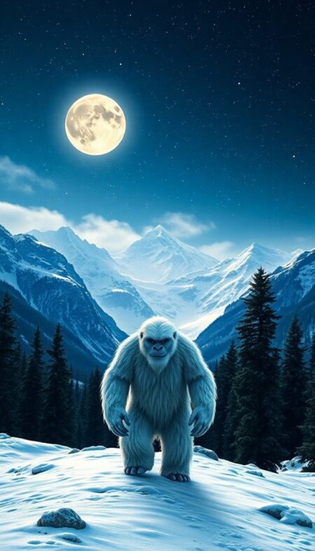 Mountain Yeti Phone Wallpaper