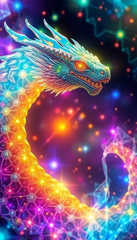 Crystal Hydra Shimmering Splendor Phone Wallpaper