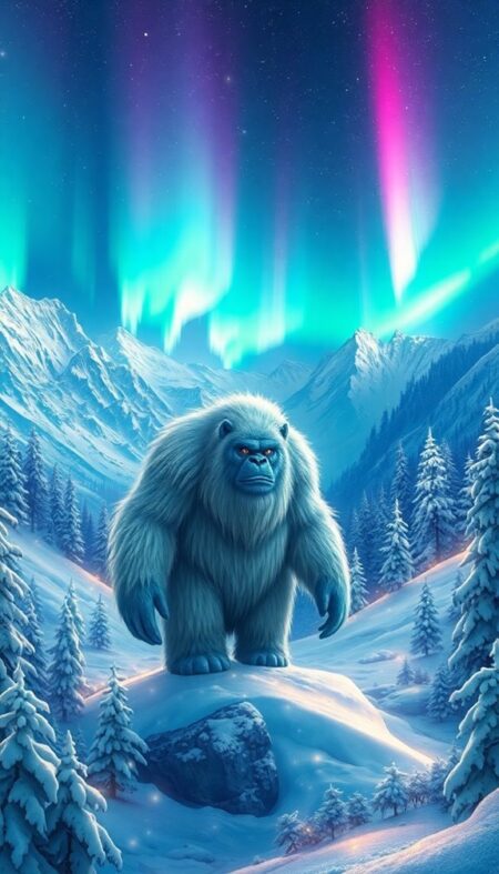 Fantasy Yeti Phone Wallpaper