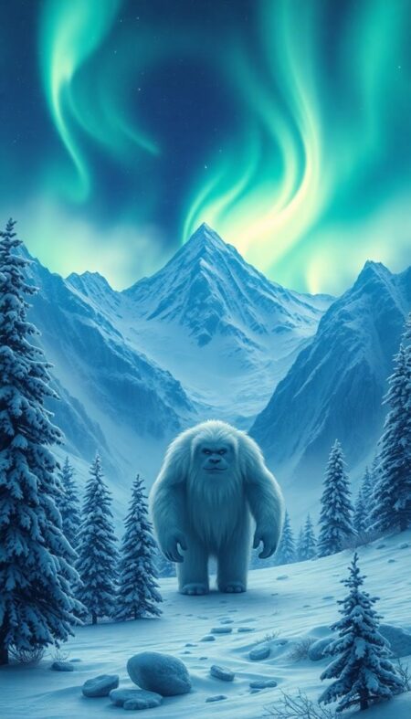 Mythical Yeti Phone Wallpaper